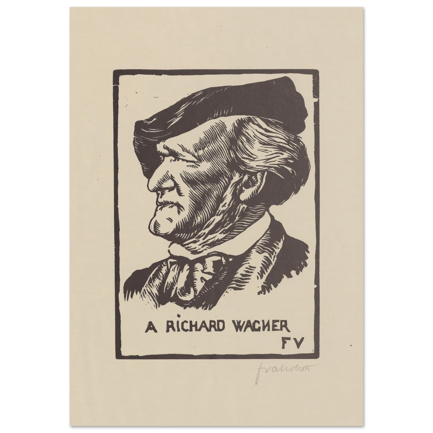 A Richard Wagner (1891) Art Print | Felix Vallotton-Quipham Collections