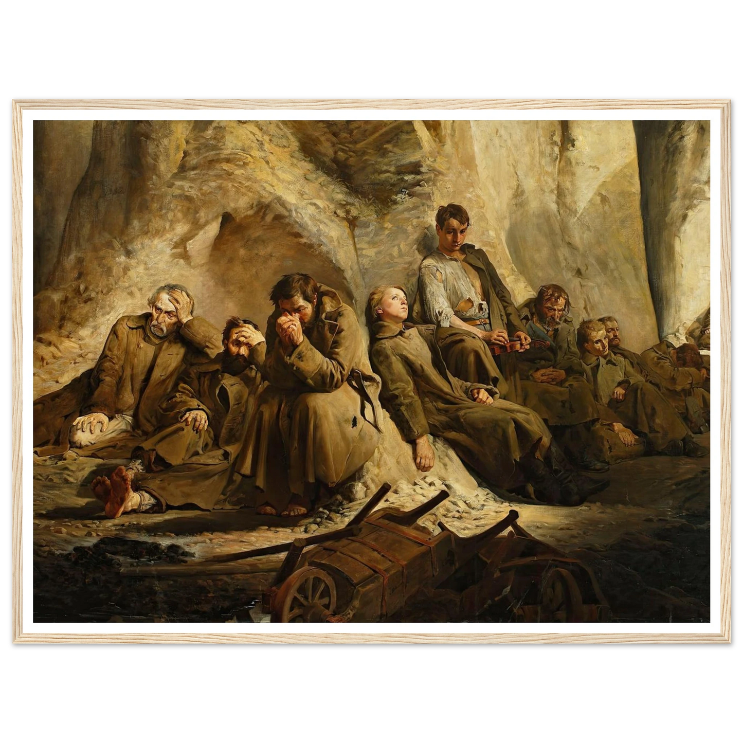 Sunday at the mine (Rest at the mine) (1882) Art Print | Jacek Malczewski-Quipham Collections