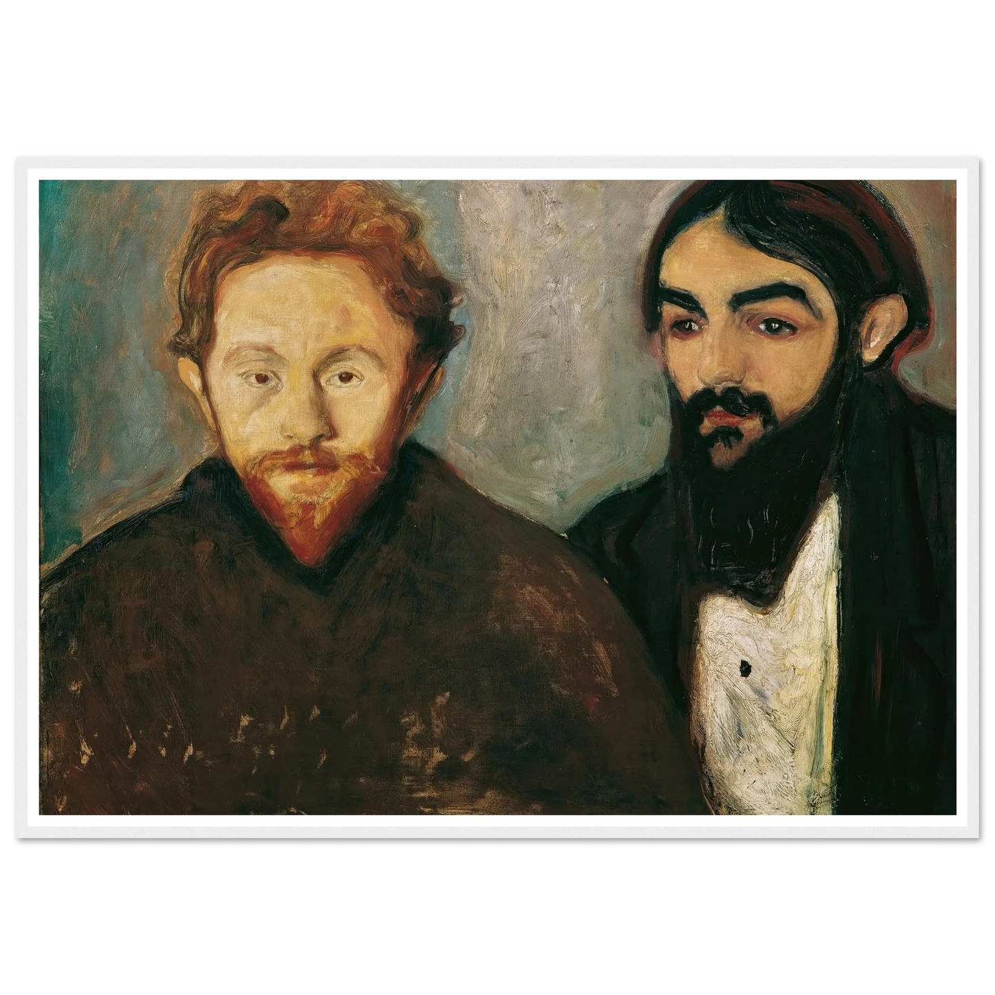 Der Maler Paul Herrmann und der Arzt Paul Contard (1897) Art Print | Edvard Munch-Quipham Collections