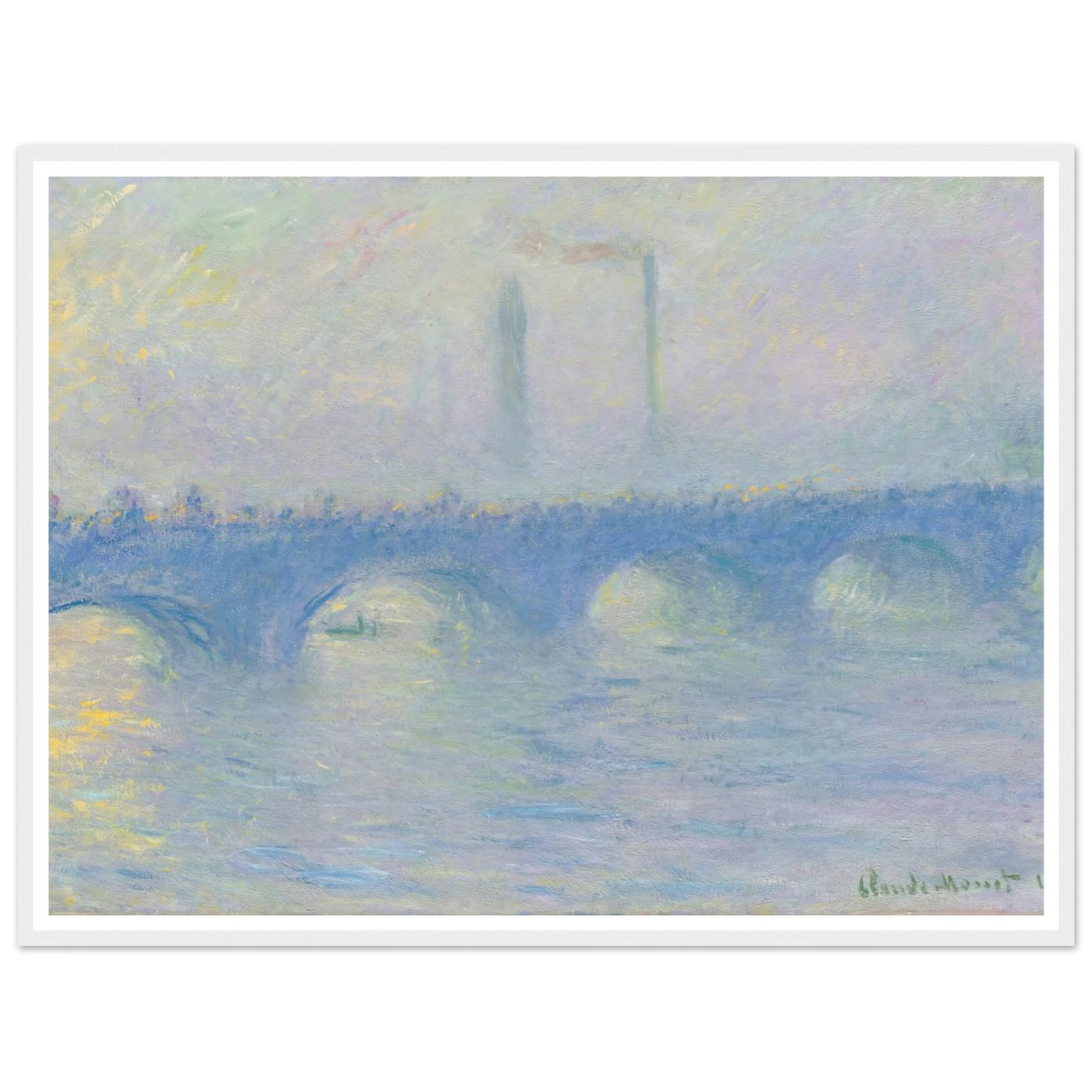 Waterloo Bridge, effet de brume (1904) Art Print | Claude Monet-Quipham Collections