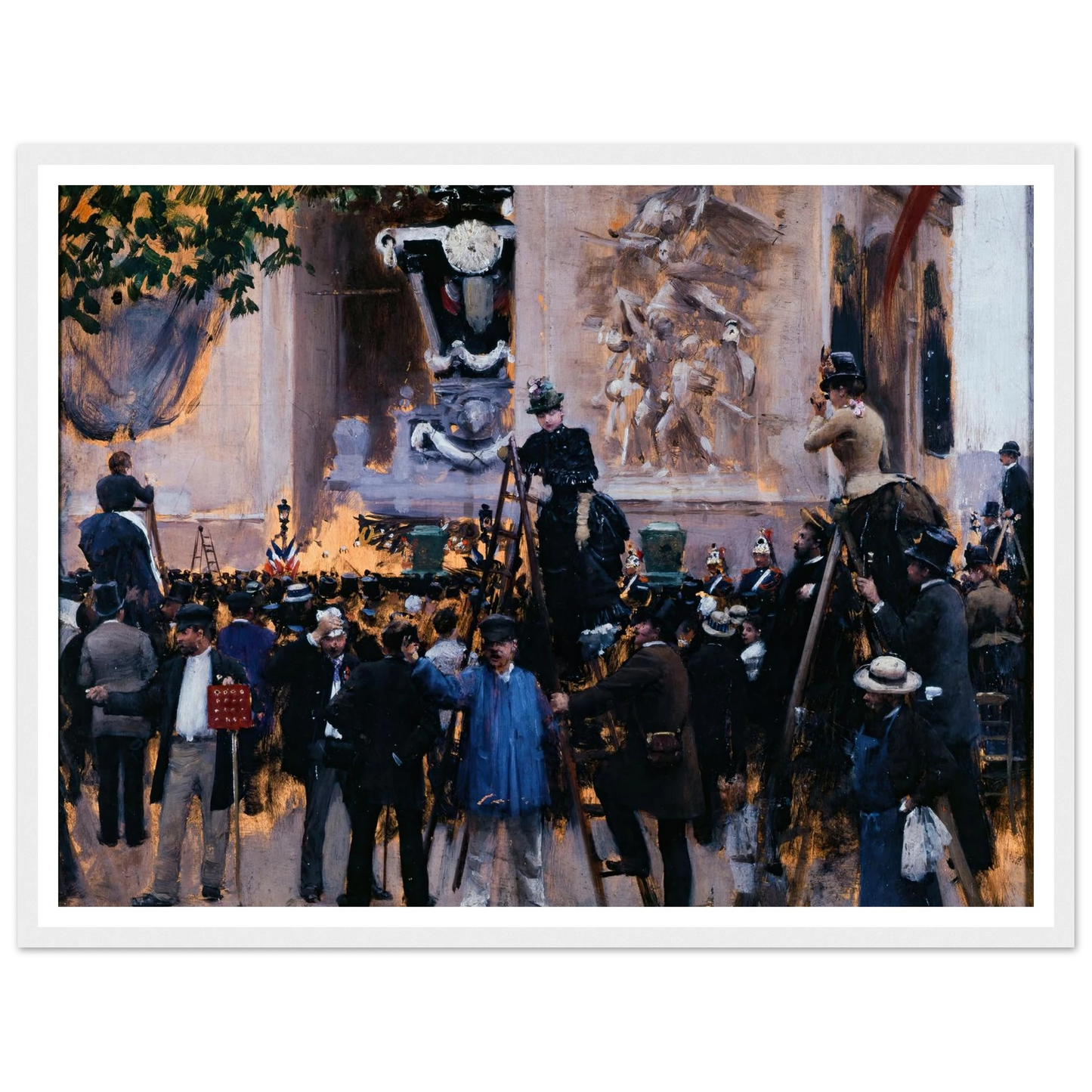 Les funérailles de Victor Hugo, place de l’Étoile (1er juin 1885) (1885) Art Print | Jean Beraud-Quipham Collections