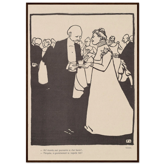 1er août 1903. Art Print | Felix Vallotton - Framed Poster - 30x40 cm / 12x16″ - Black frame