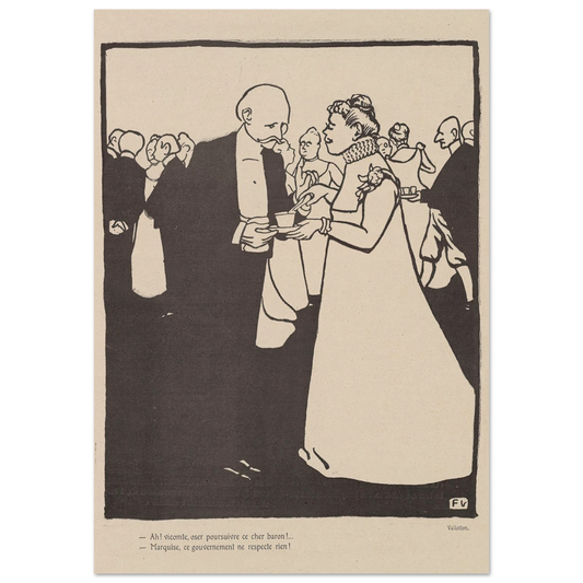 1er août 1903. Art Print | Felix Vallotton - Framed Poster - 30x40 cm / 12x16″ - Black frame