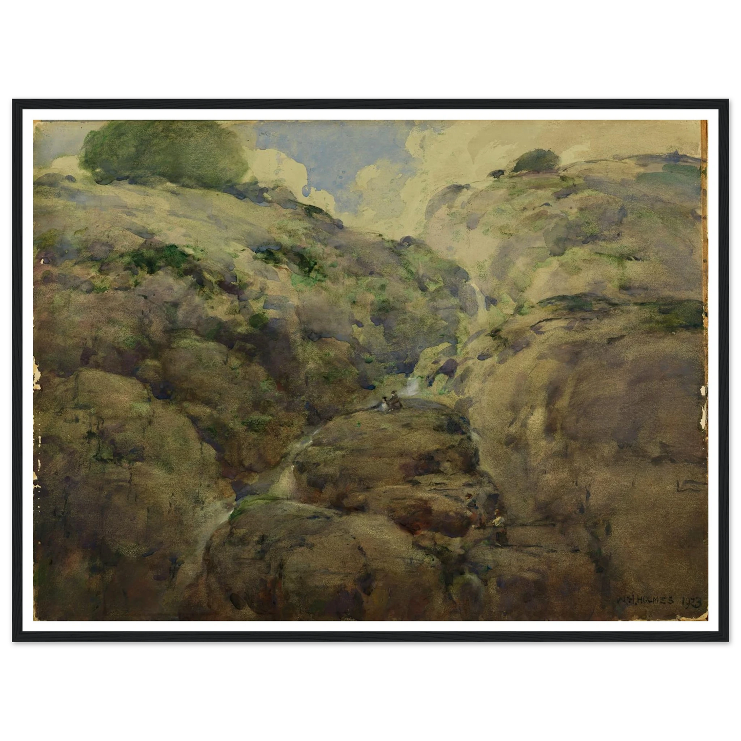 Mountain Gorge, Colorado (1923) Art Print | William Henry Holmes-Quipham Collections