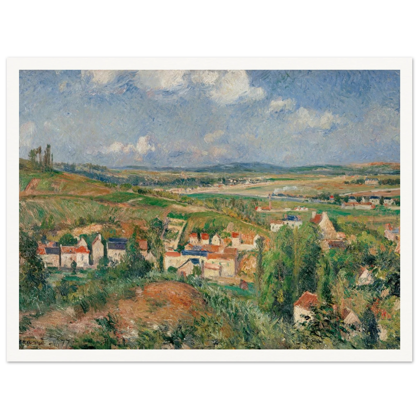 L’hermitage En Été, Pontoise (1877) Art Print | Camille Pissarro-Quipham Collections