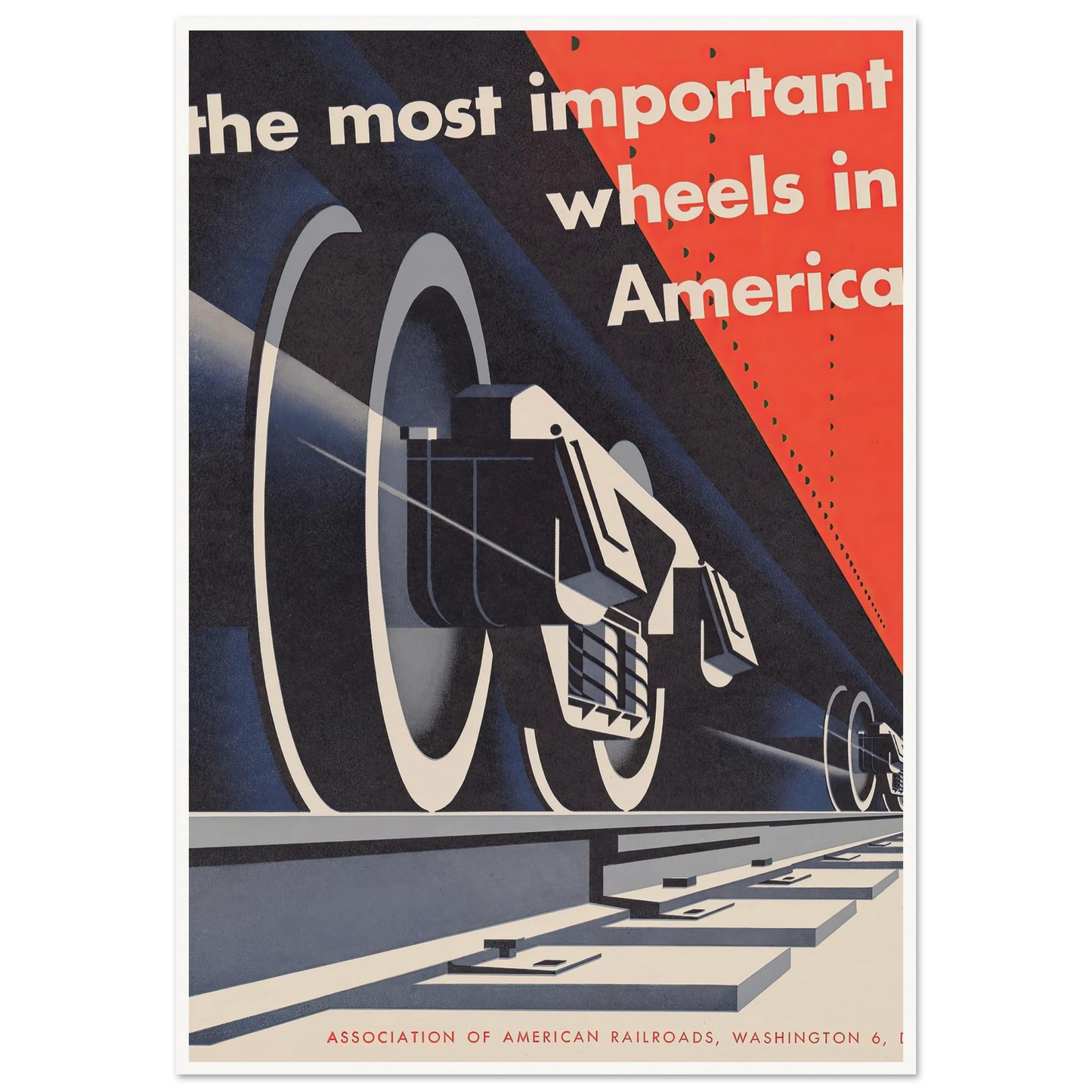 The most important wheels in America (1952) Art Print | Joseph Binder-Quipham Collections