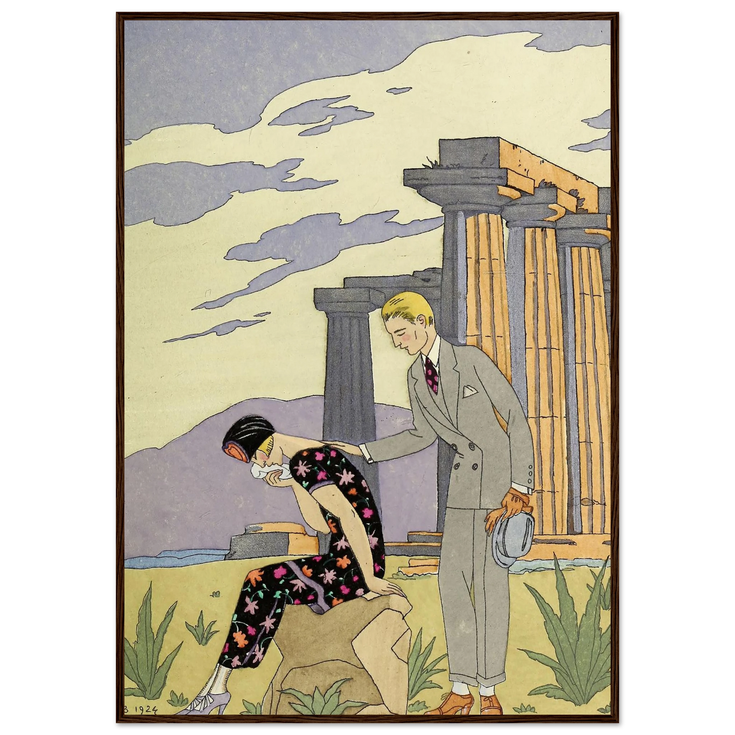 Falbalas et fanfreluches, Paestum (1925) Art Print | George Barbier-Quipham Collections