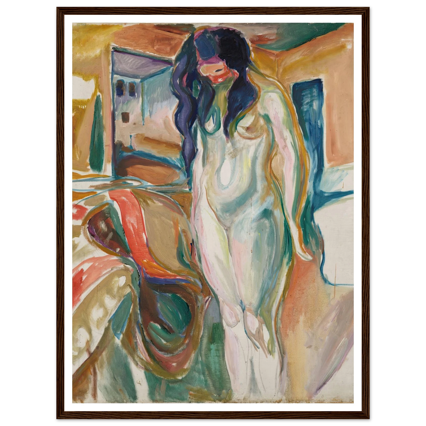 Model by the Wicker Chair (1919–21) Art Print | Edvard Munch-Quipham Collections