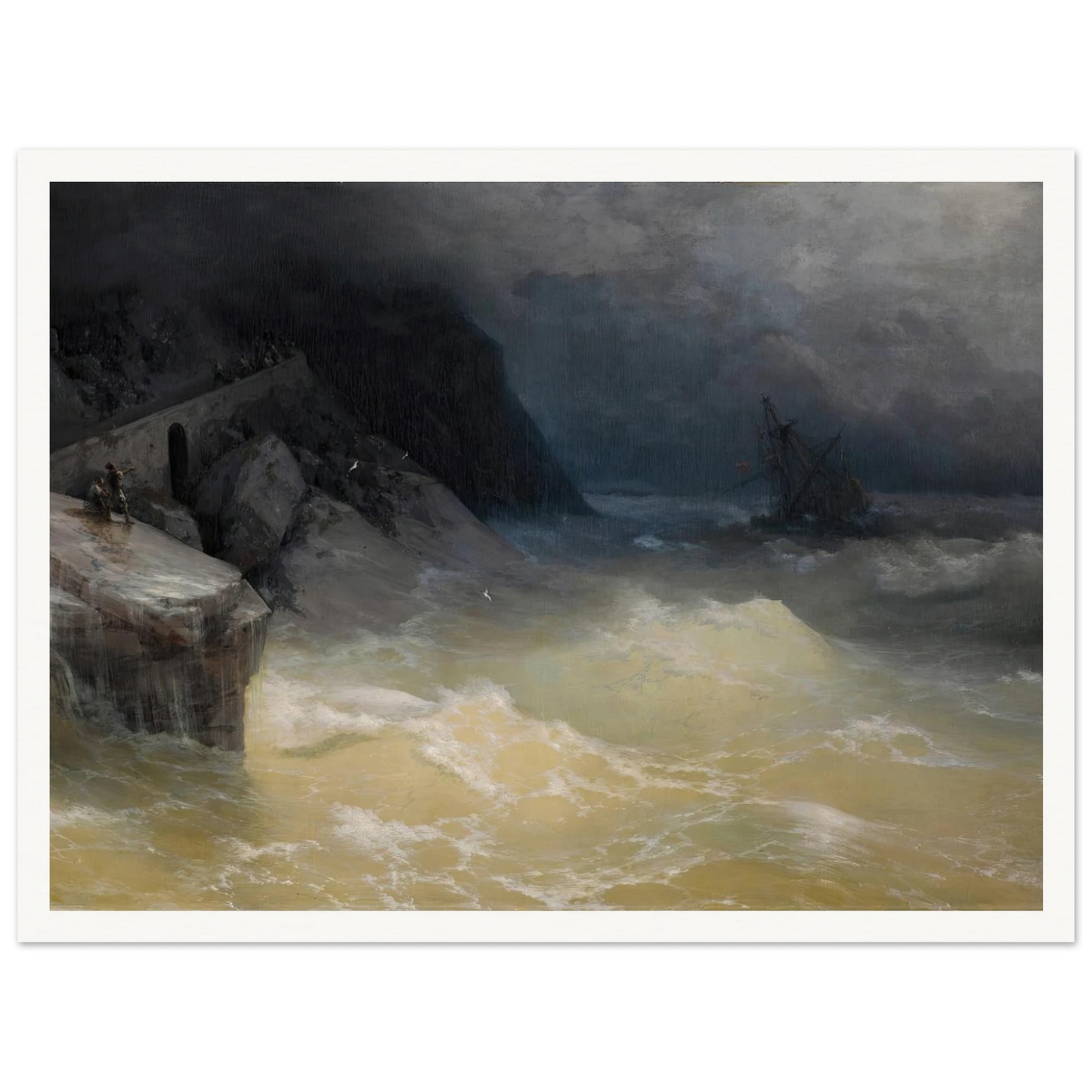 Shipwreck off the Black Sea Coast ( 1887) Art Print | Ivan Konstantinovich Aivazovsky-Quipham Collections