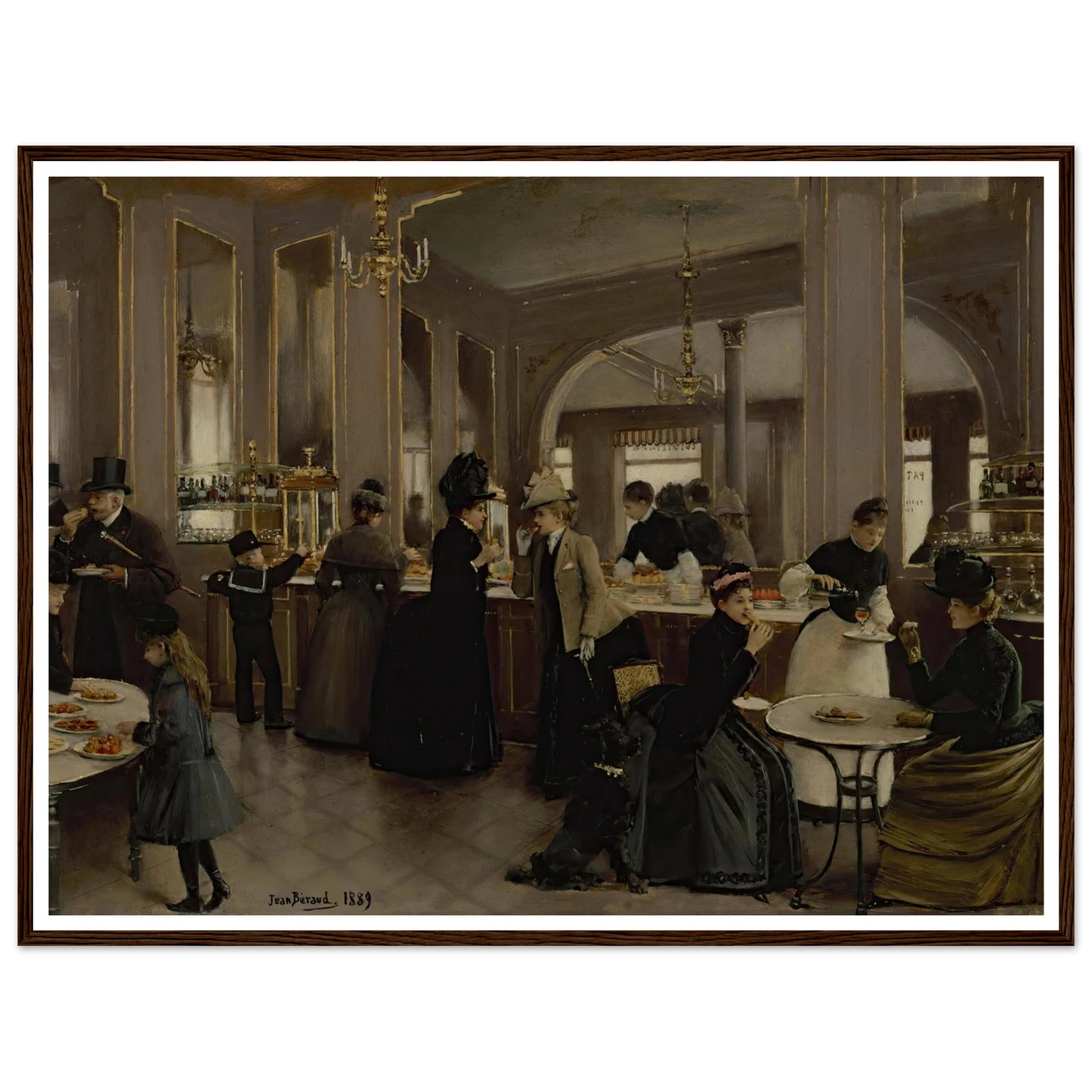 La pâtisserie Gloppe (1889) Art Print | Jean Beraud-Quipham Collections