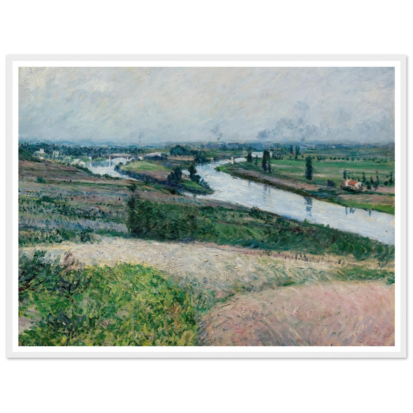 La Seine À La Pointe D’epinay (circa 1888) Art Print | Gustave Caillebotte-Quipham Collections
