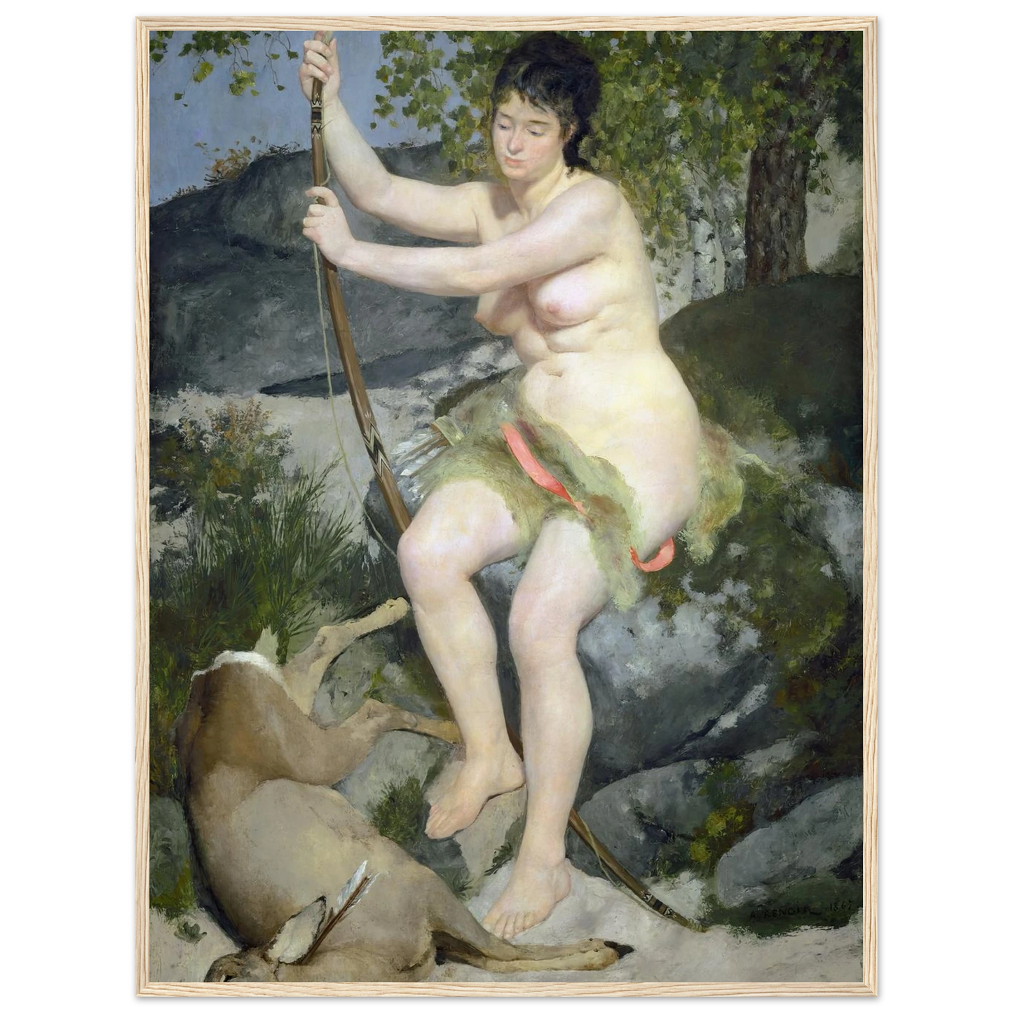 Diana (1867) Art Print | Pierre Auguste Renoir-Quipham Collections