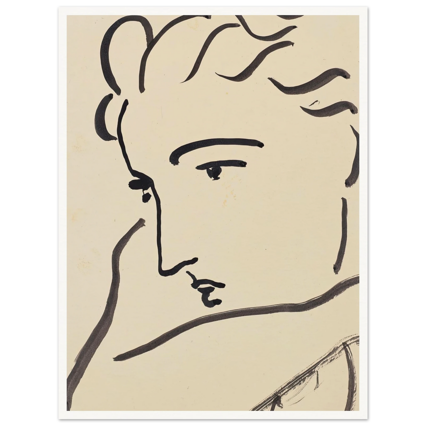 Profil de femme (1946) Art Print | Henri Matisse-Quipham Collections