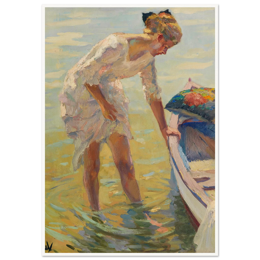 On the shore (1920) Art Print | Edward Cucue-Quipham Collections