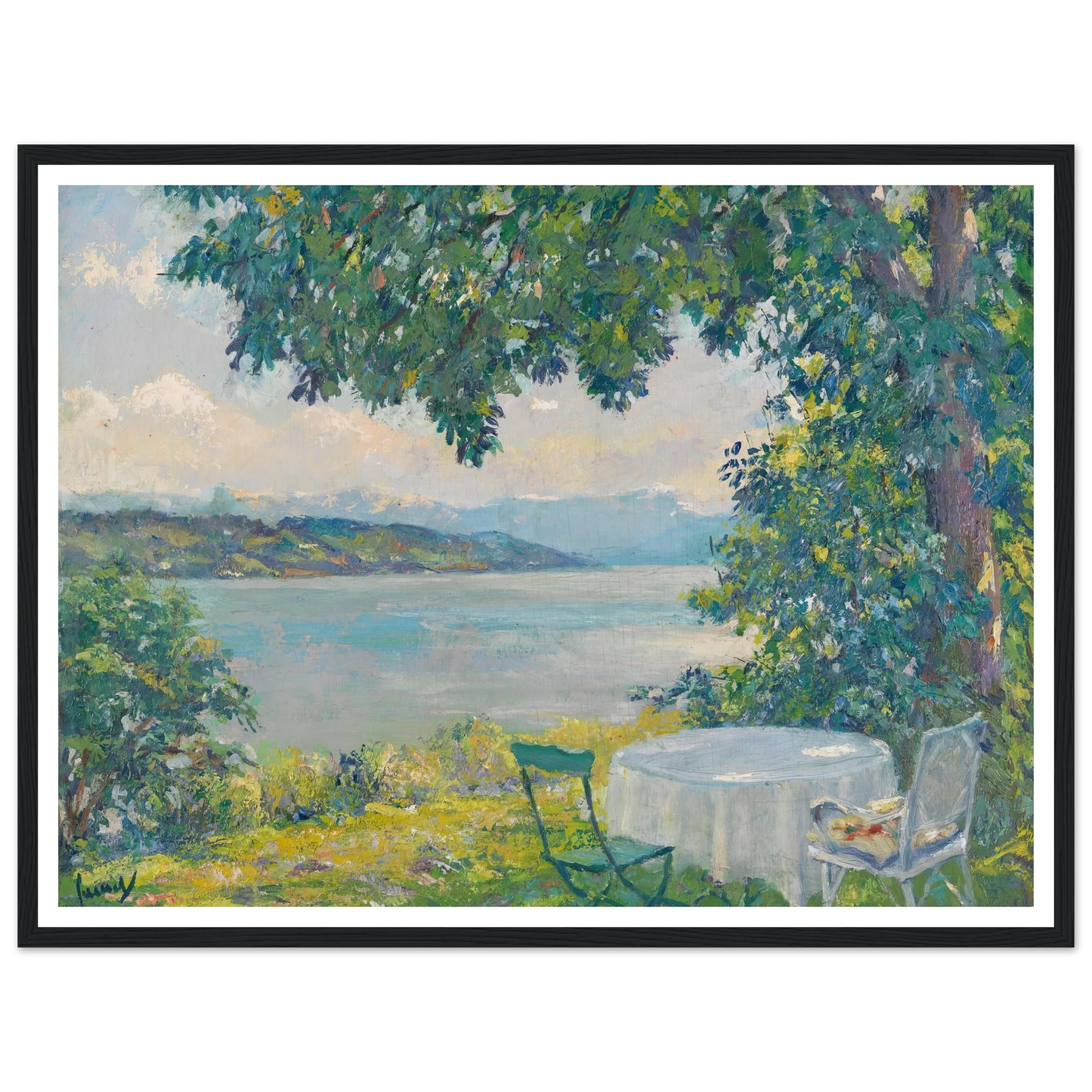 View of Lake Starnberg (1920-30) Art Print | Edward Cucue-Quipham Collections