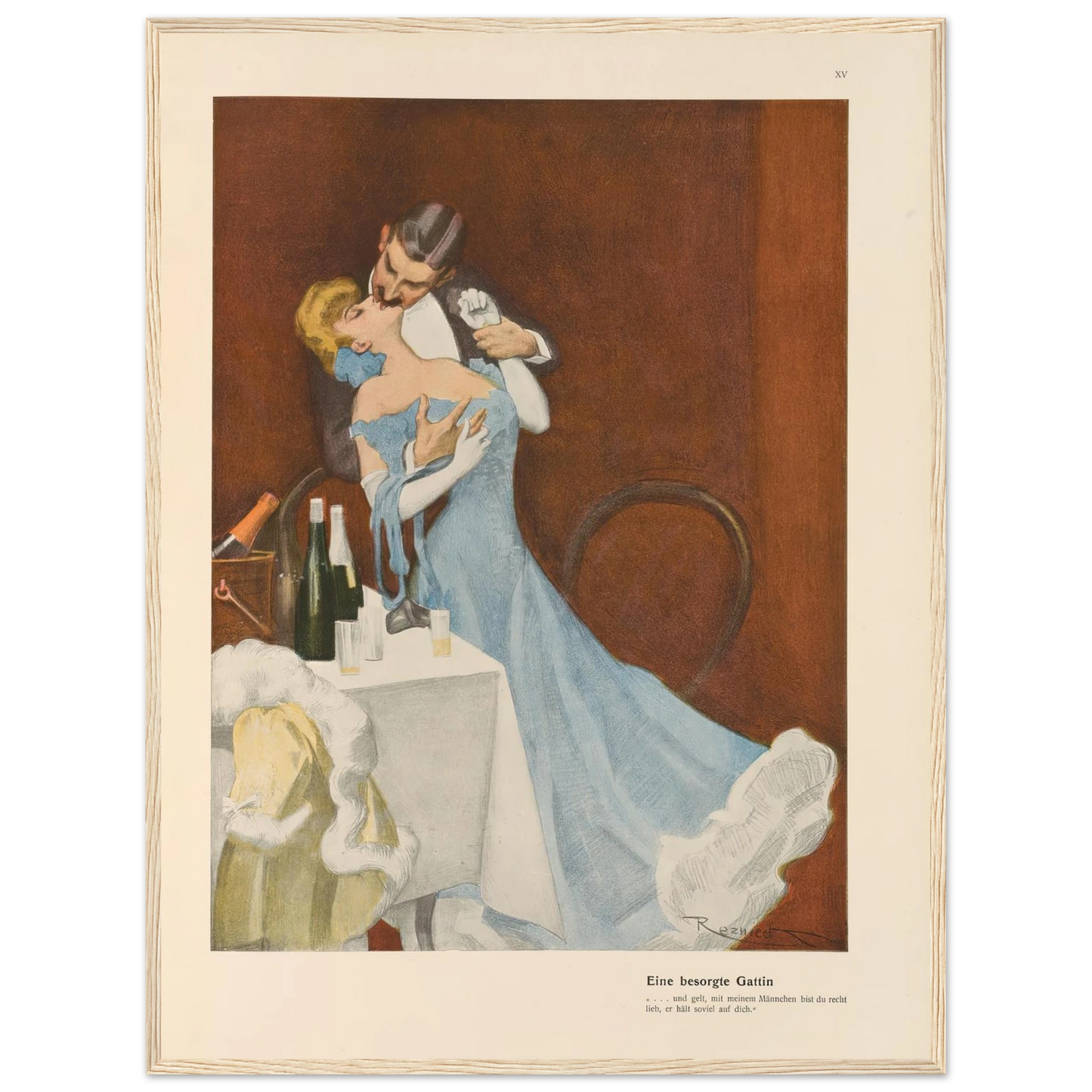 Eine besorgte Gattin (1908) Art Print | Ferdinand Freiherr von Reznicek-Quipham Collections