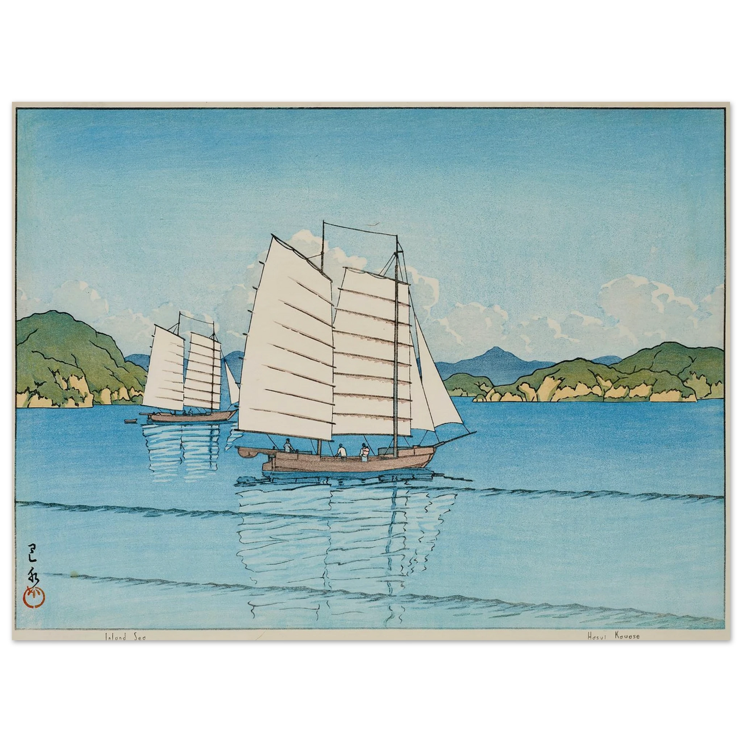 Inland Sea (1952) Art Print | Kawase Hasui-Quipham Collections