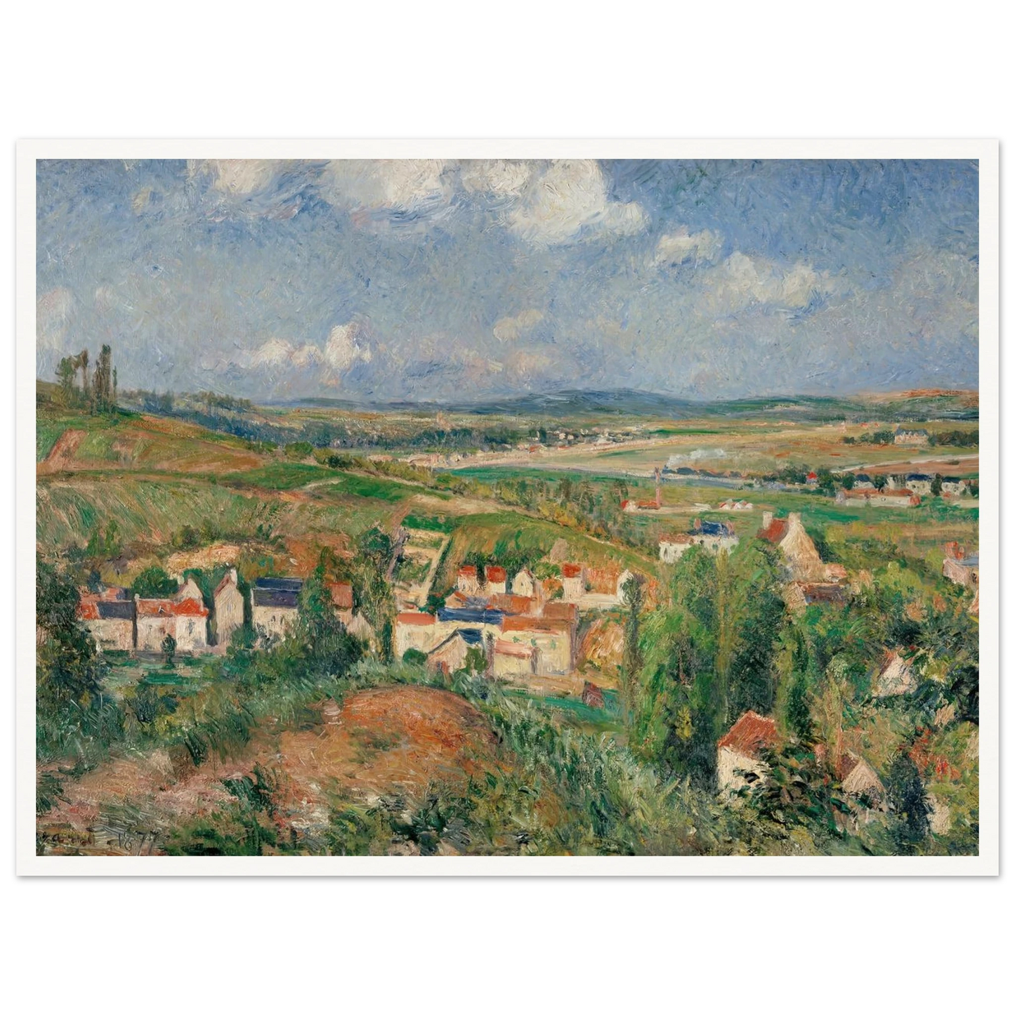 L’hermitage En Été, Pontoise (1877) Art Print | Camille Pissarro-Quipham Collections