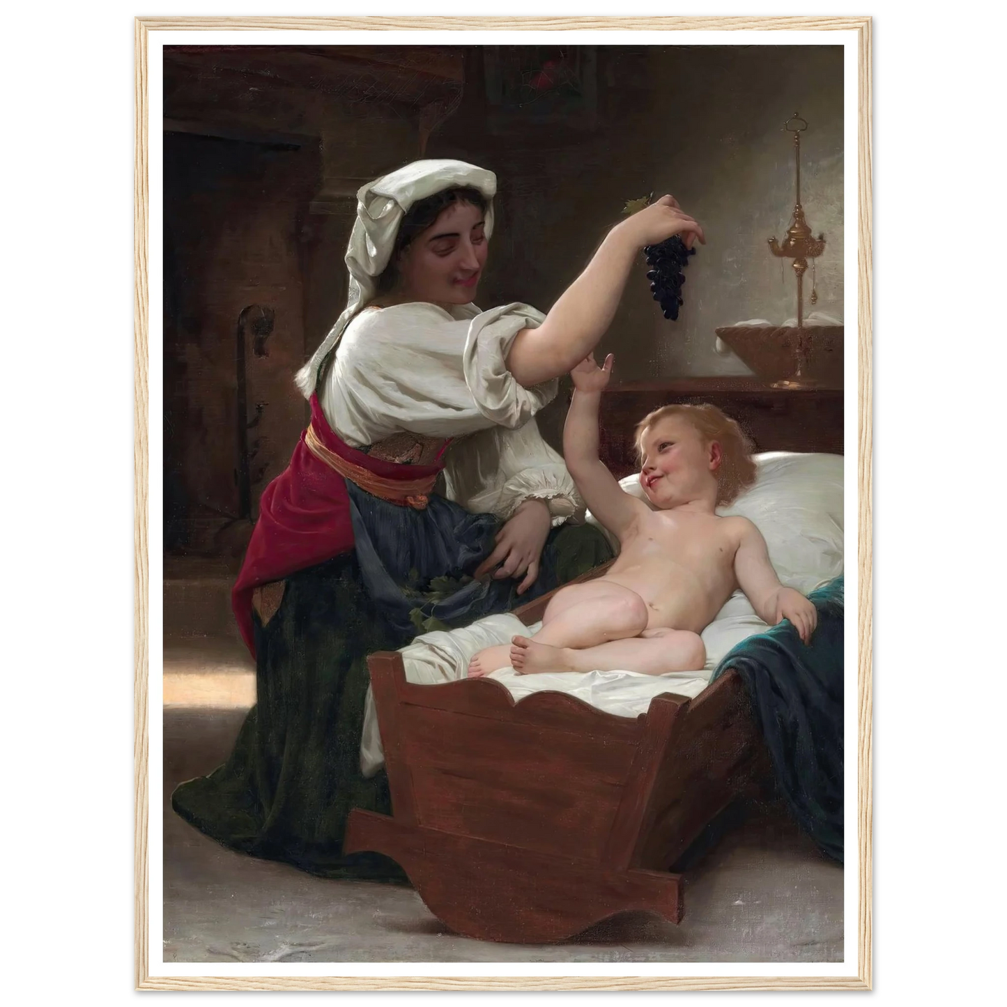 The Bunch Of Grape (1868) Art Print | William Bouguereau-Quipham Collections