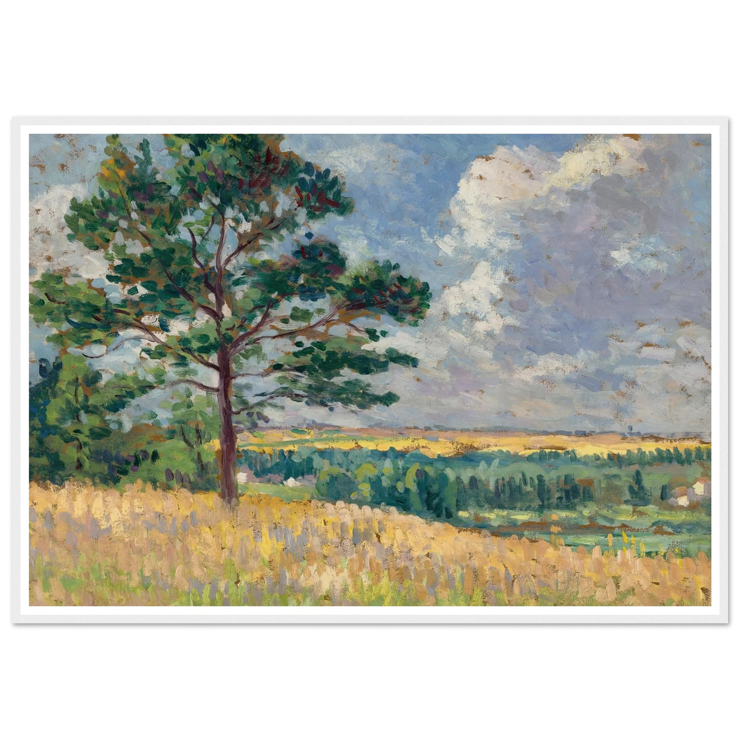 Paysage près de Méréville (circa 1905) Art Print | Maximilien Luce-Quipham Collections