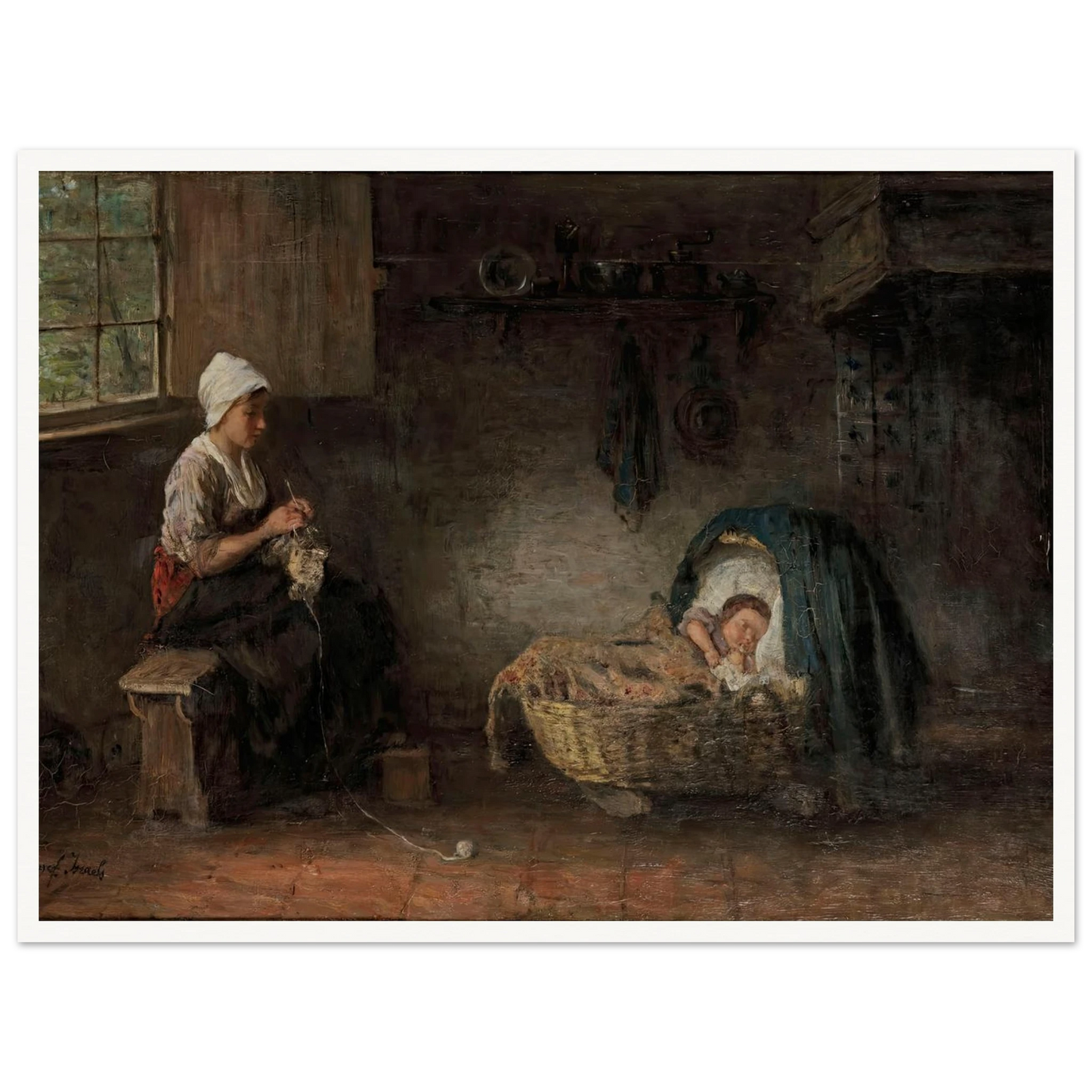 Mother’s treasure Art Print | Jozef Israels-Quipham Collections