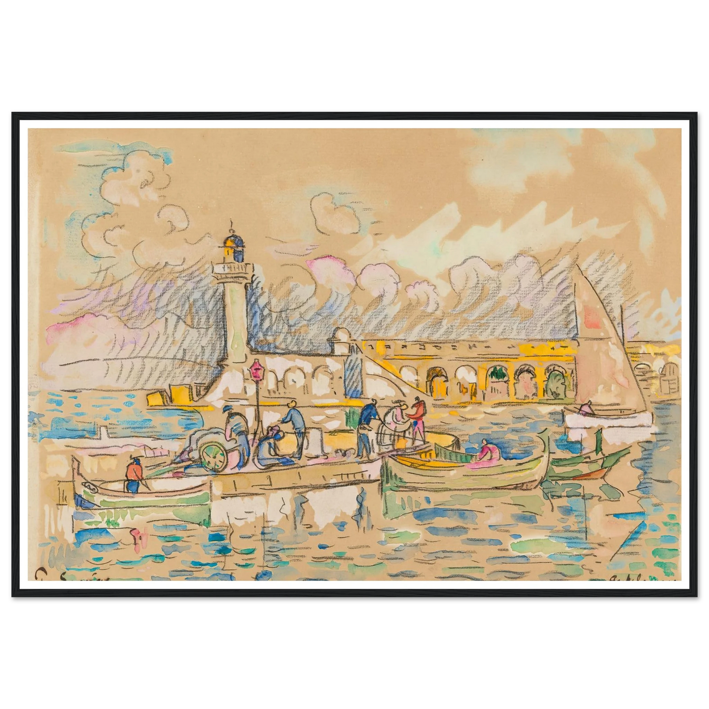 Antibes (1917) Art Print | Paul Signac-Quipham Collections