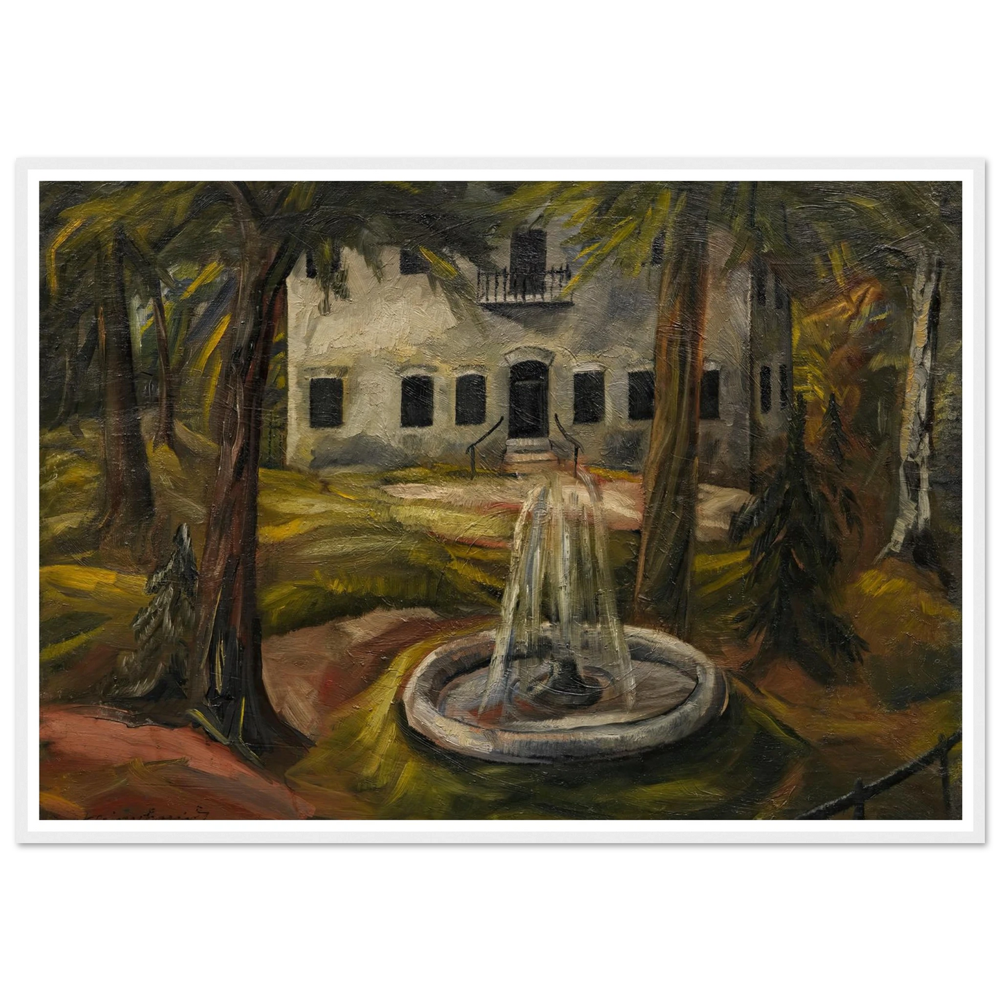 Schloss Burgau bei Wasserburg am Inn (1909) Art Print | Paul Kleinschmidt-Quipham Collections