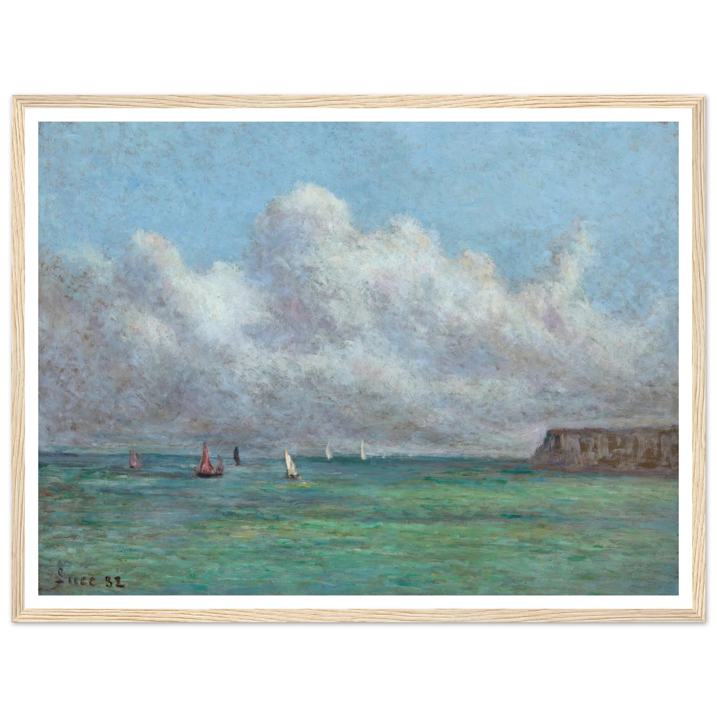 Mer, Somme (1932) Art Print | Maximilien Luce-Quipham Collections