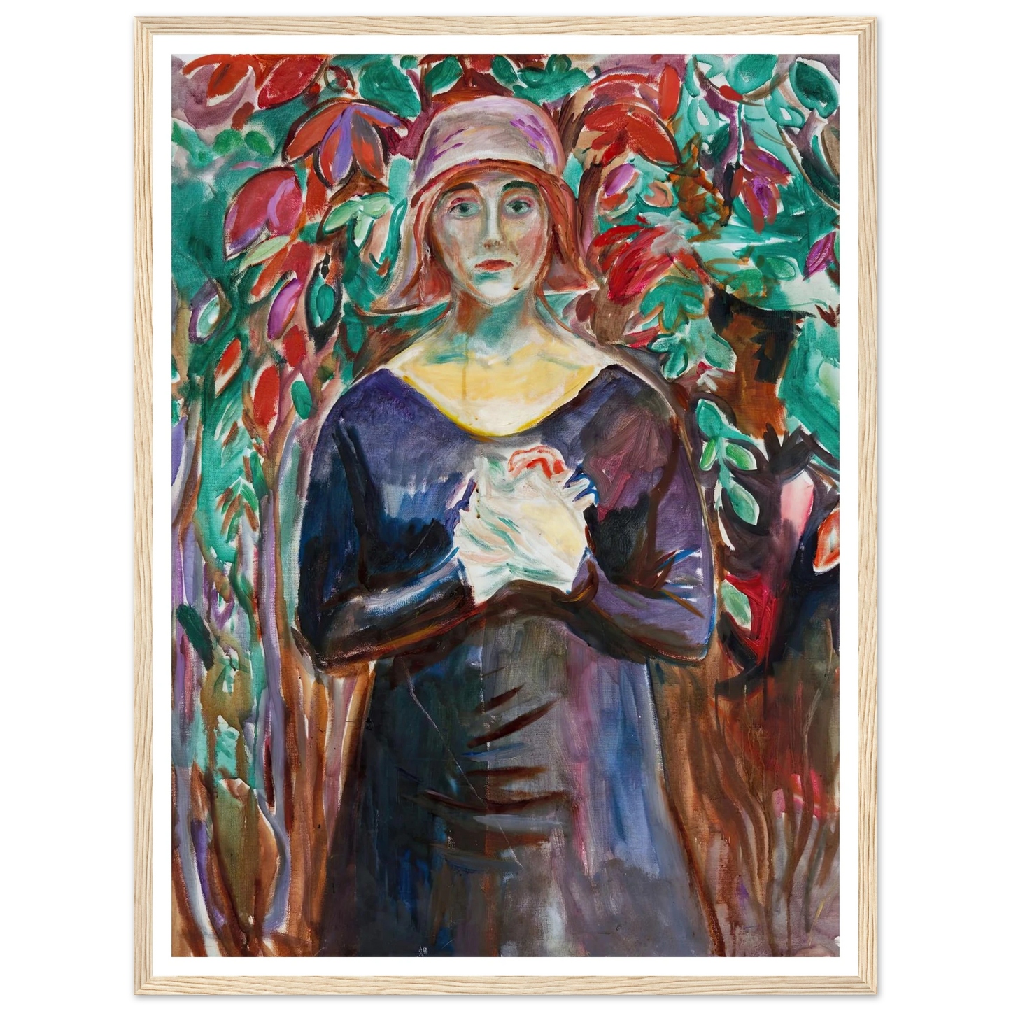 Model in the Garden (1930) Art Print | Edvard Munch-Quipham Collections