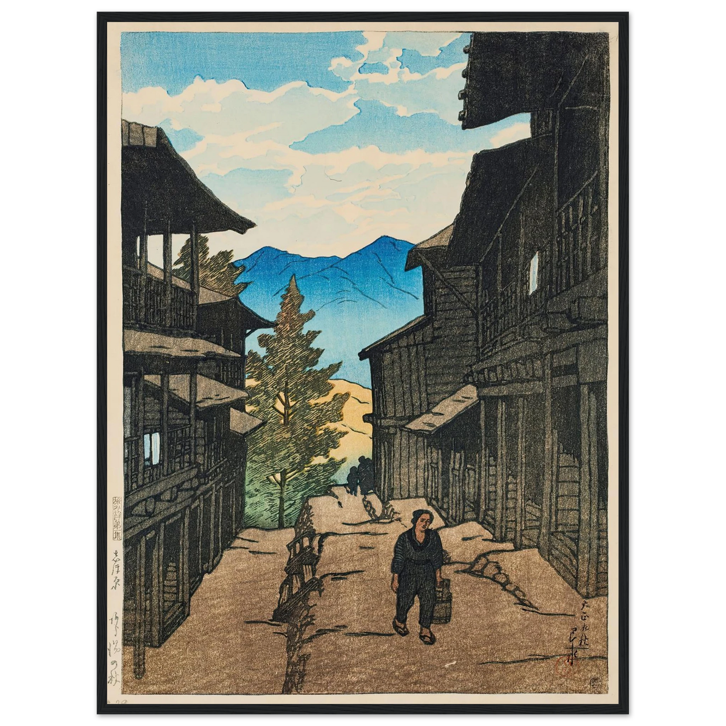 Shiobara Arayu no aki (Autumn in Arayu, Shoibara) (1920) Art Print | Kawase Hasui-Quipham Collections