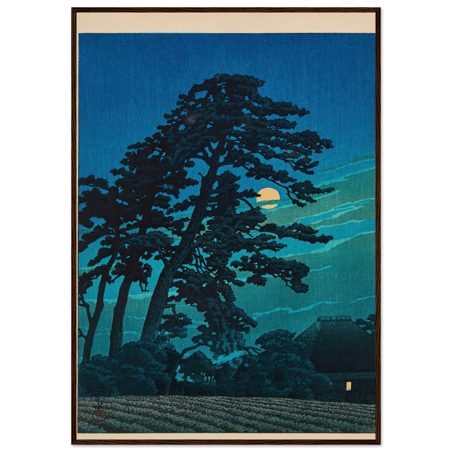 Magome no tsuki (Moon at Magome) (1930) Art Print | Kawase Hasui-Quipham Collections