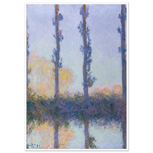 The Four Trees (1891) Art Print | Claude Monet-Quipham Collections