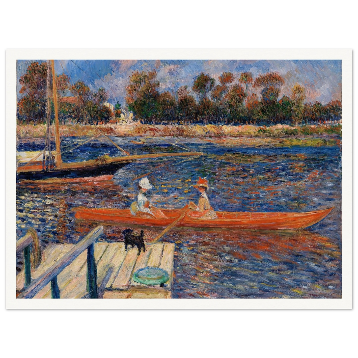 The Seine at Argenteuil (La Seine à Argenteuil) (1888) Art Print | Pierre Auguste Renoir-Quipham Collections