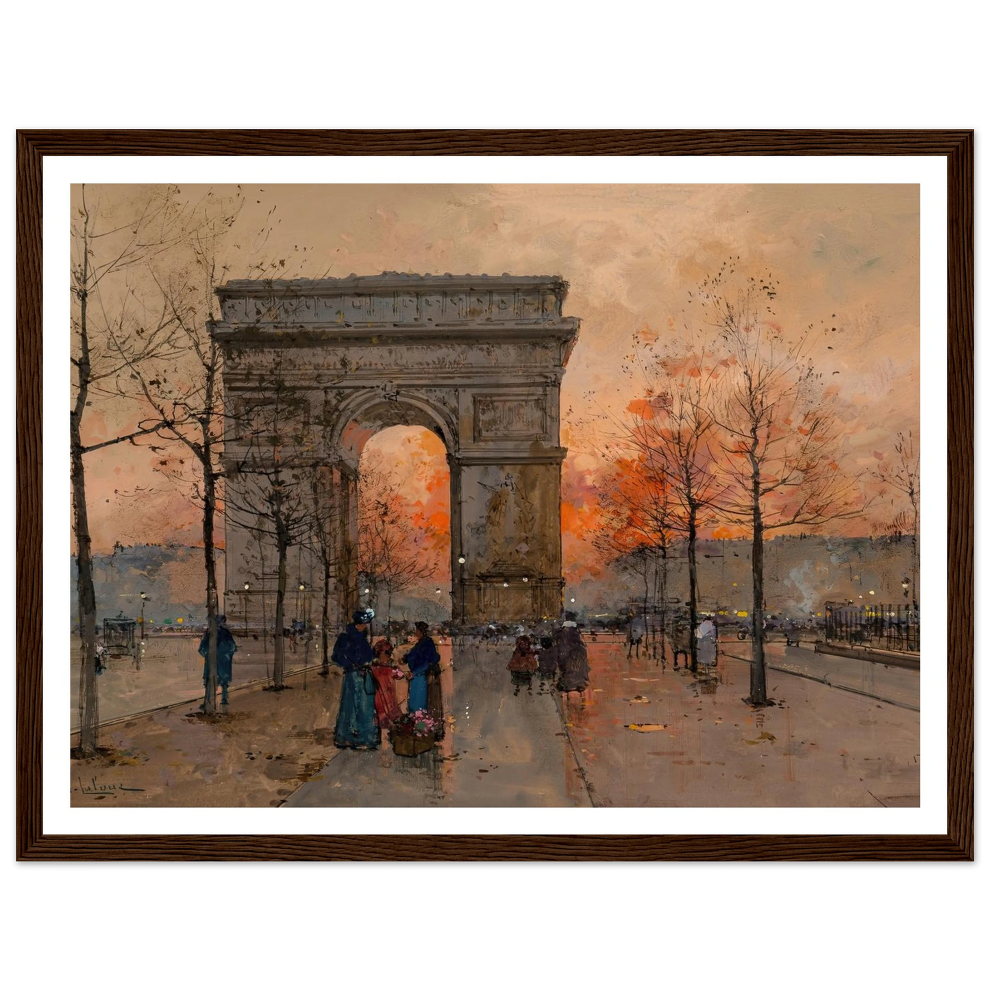 L’Arc de Triomphe, Place de l’Étoile Art Print | Eugene Galien Laloue-Quipham Collections