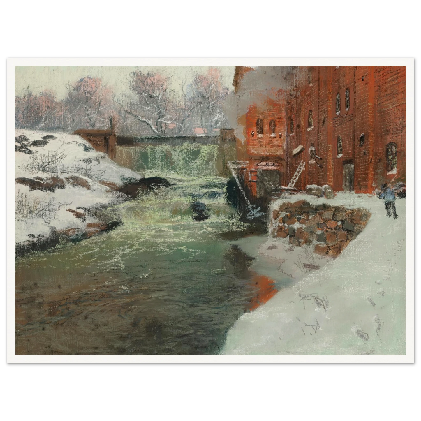 Effet de neige (1897) Art Print | Frits Thaulow-Quipham Collections