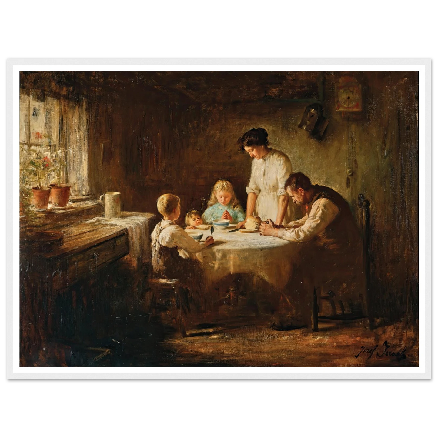 Blessing the Table Art Print | Jozef Israels-Quipham Collections