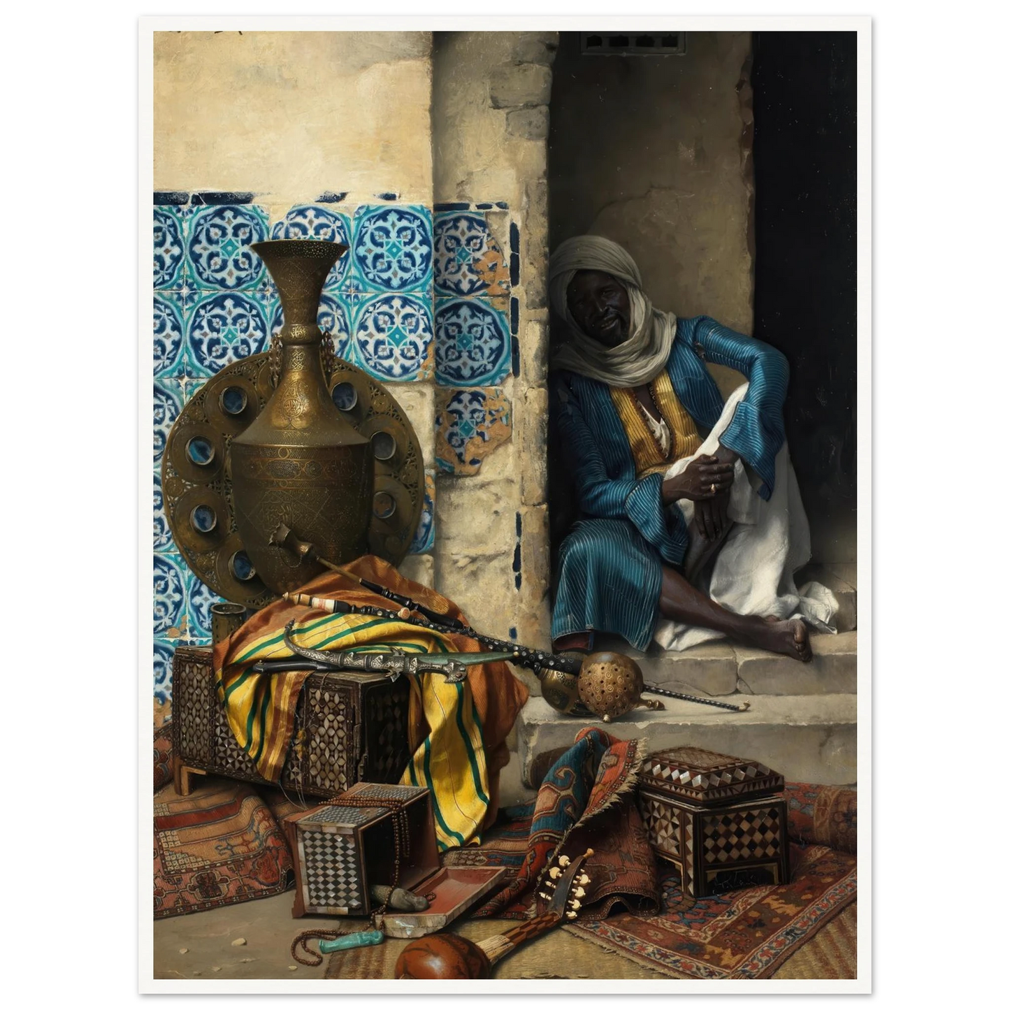 A Dealer in Artefacts (1887) Art Print | Ludwig Deutsch-Quipham Collections