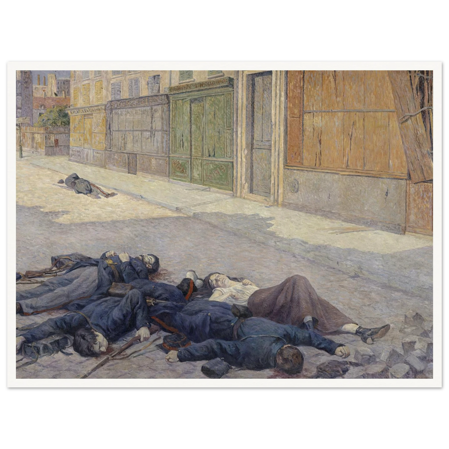 A Street in Paris in May 1871 (between 1903 and 1906) Art Print | Maximilien Luce-Quipham Collections