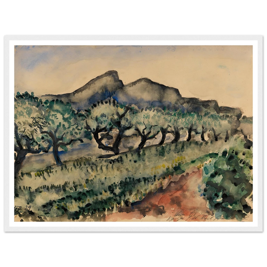 Garten in der Nähe Cassis (1929) Art Print | Paul Kleinschmidt-Quipham Collections