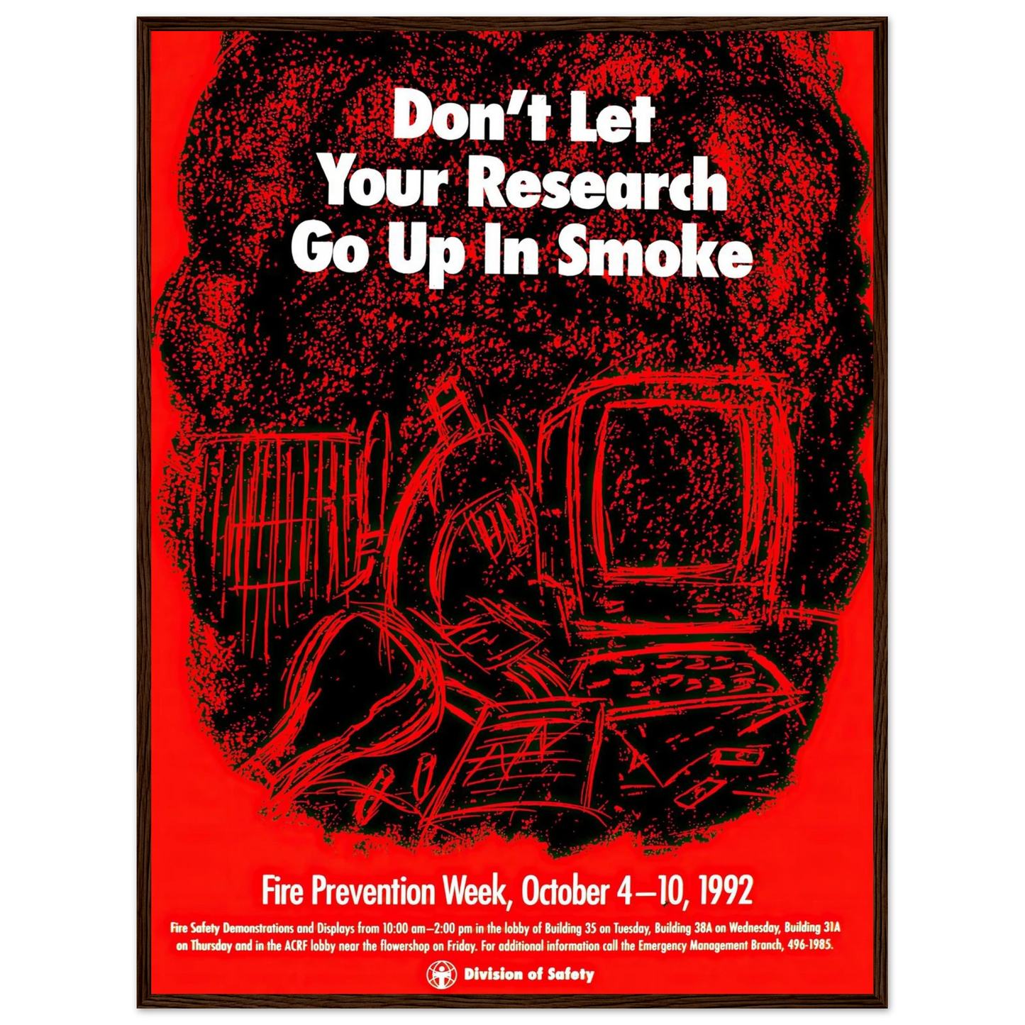 Don’t let your research go up in smoke (1992) Art Print | National Institutes of Health-Quipham Collections