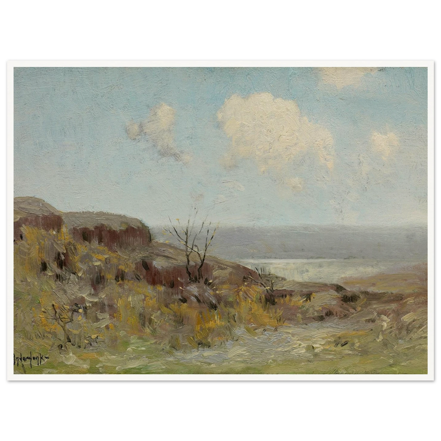 Rocky hillside quiet pool (1908) Art Print | Julian Onderdonk-Quipham Collections