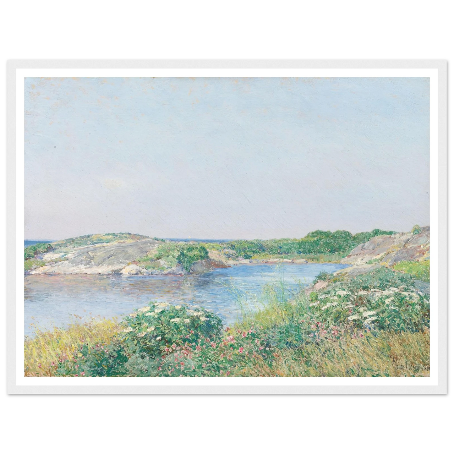 The Little Pond, Appledore (1890) Art Print | Childe Hassam-Quipham Collections