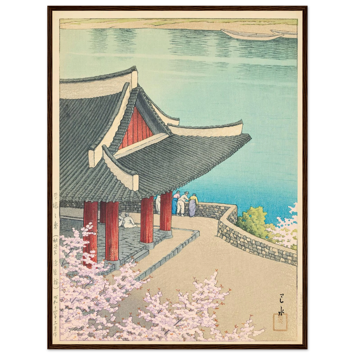 Heijo no haru, Botandai Fusekiro (Spring at Pubyong Pavilion, Modan Viewpoint, Pyongyang) (1939) Art Print | Kawase Hasui-Quipham Collections