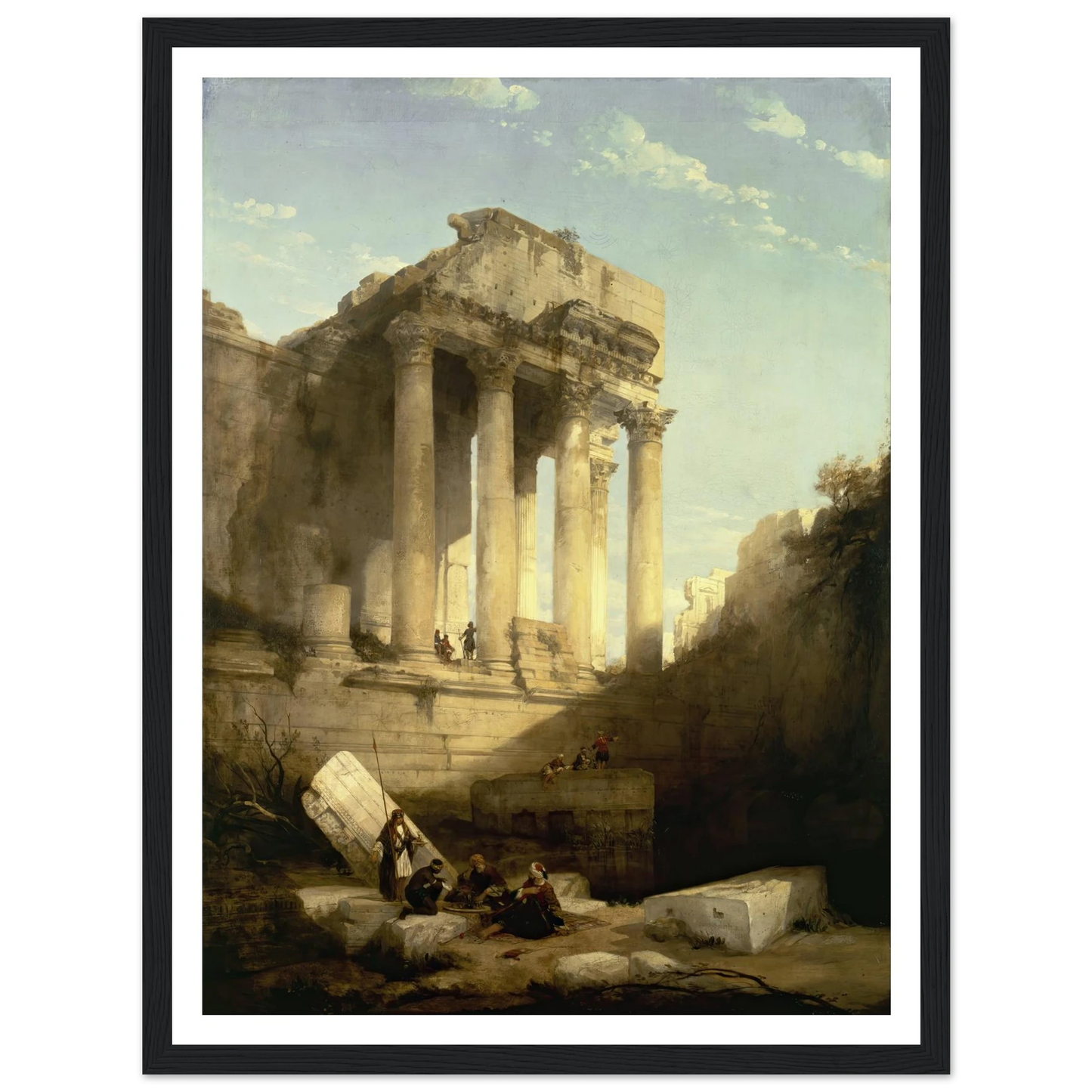 Baalbec,Ruins of the Temple of Bacchus Art Print | David Roberts-Quipham Collections