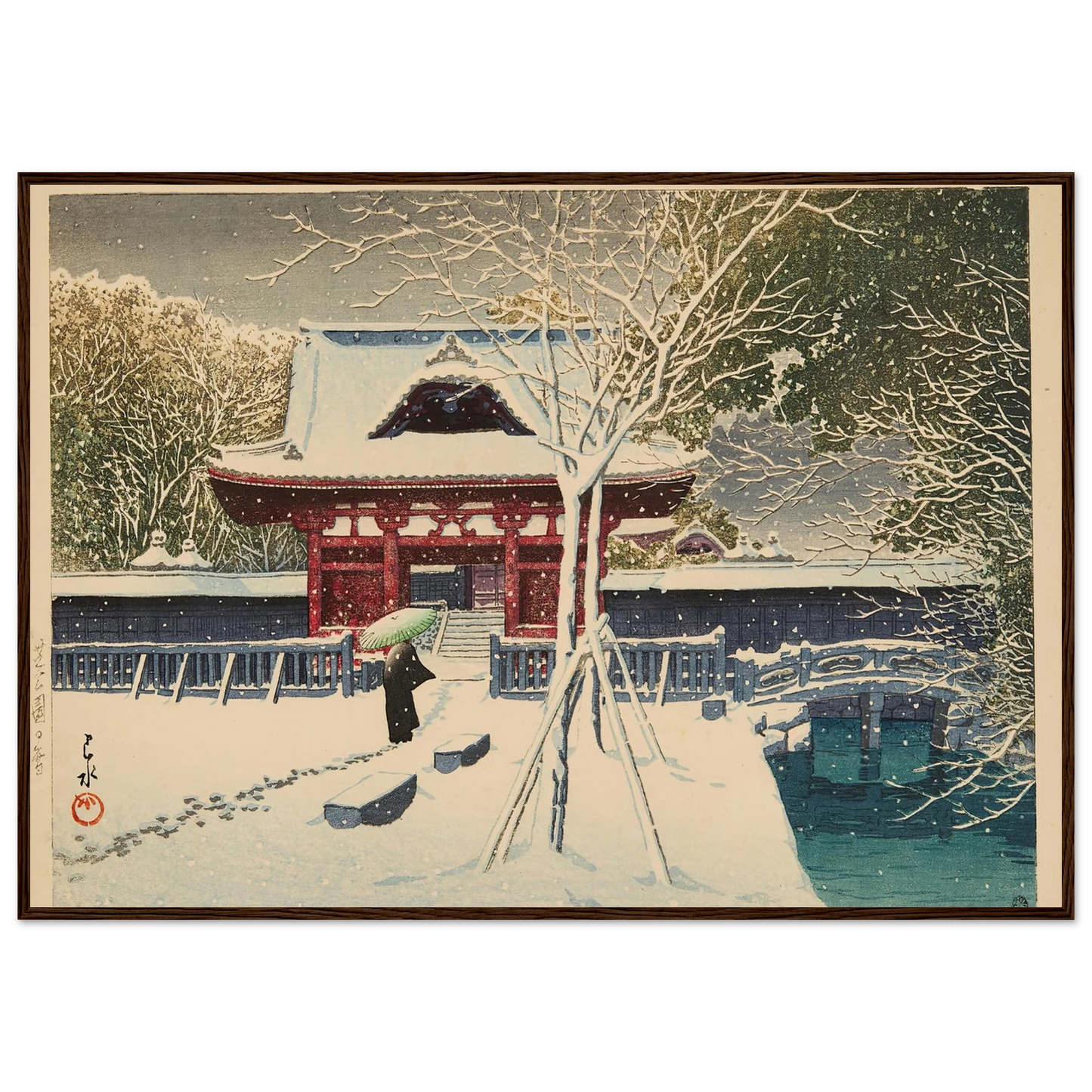 Shiba koen no yuki (Snow at Shiba Park) (1931) Art Print | Kawase Hasui-Quipham Collections