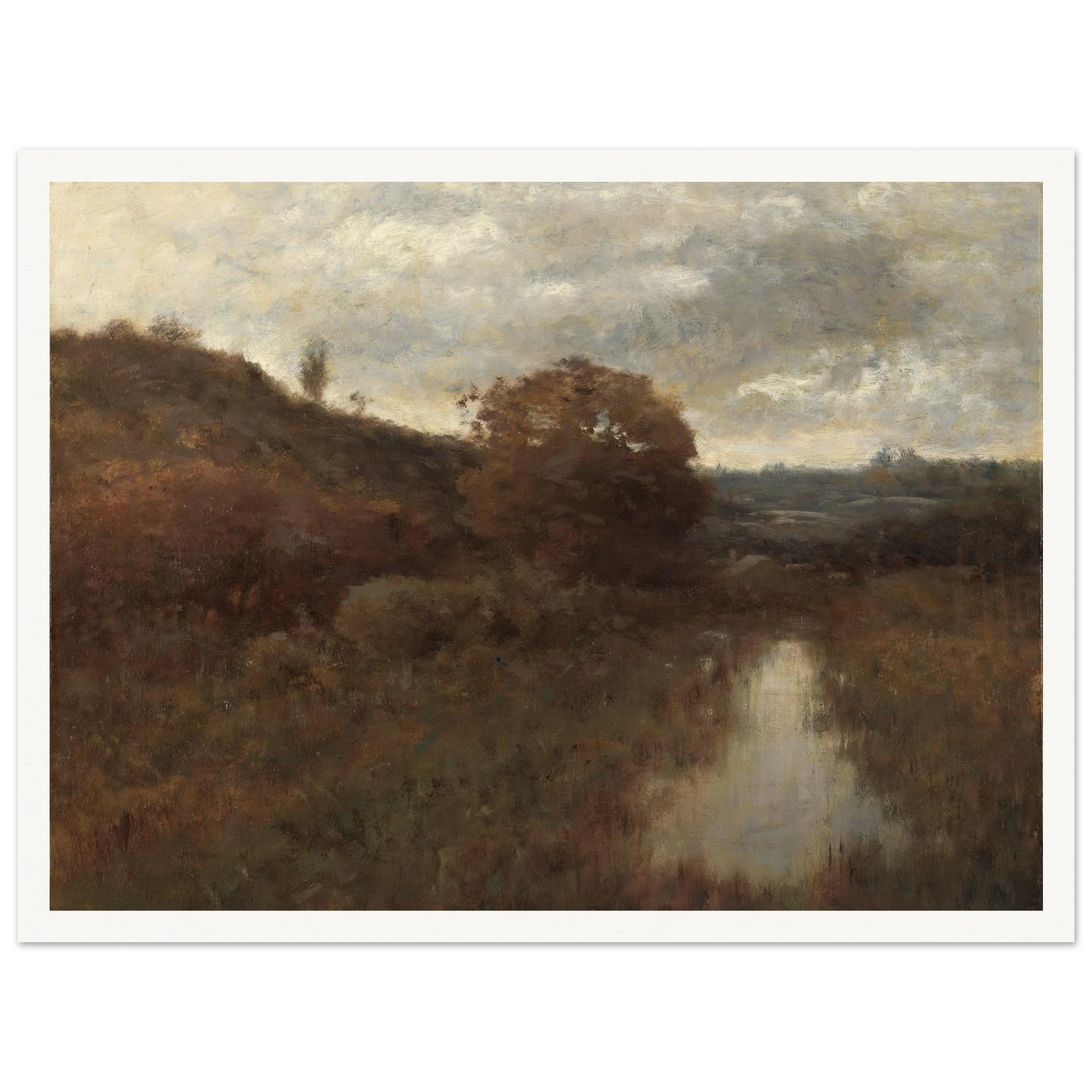 Autumn Landscape and Pool (1870s-1880s) Art Print | Alexander Helwig Wyant-Quipham Collections