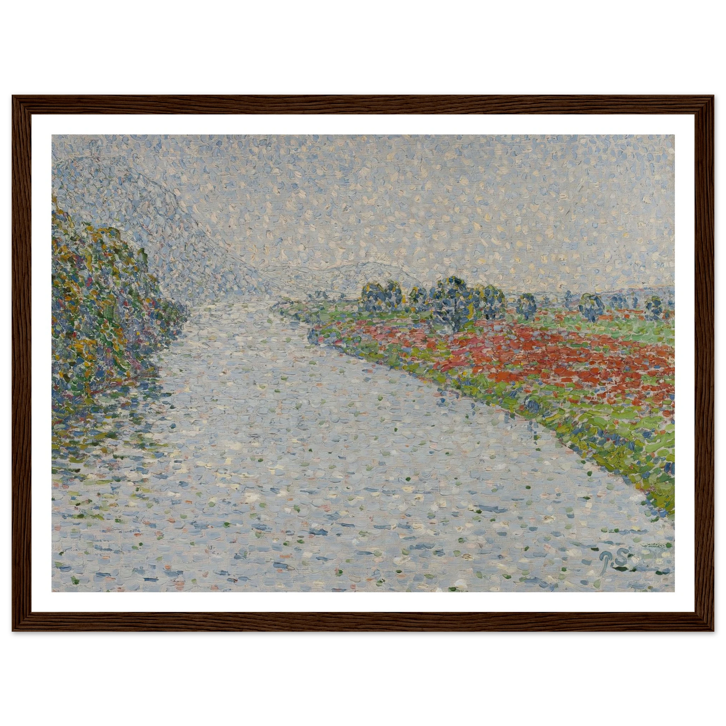 Riverside landscape(Ruhr near Hohensyburg) (circa 1902) Art Print | Christian Rohlfs-Quipham Collections