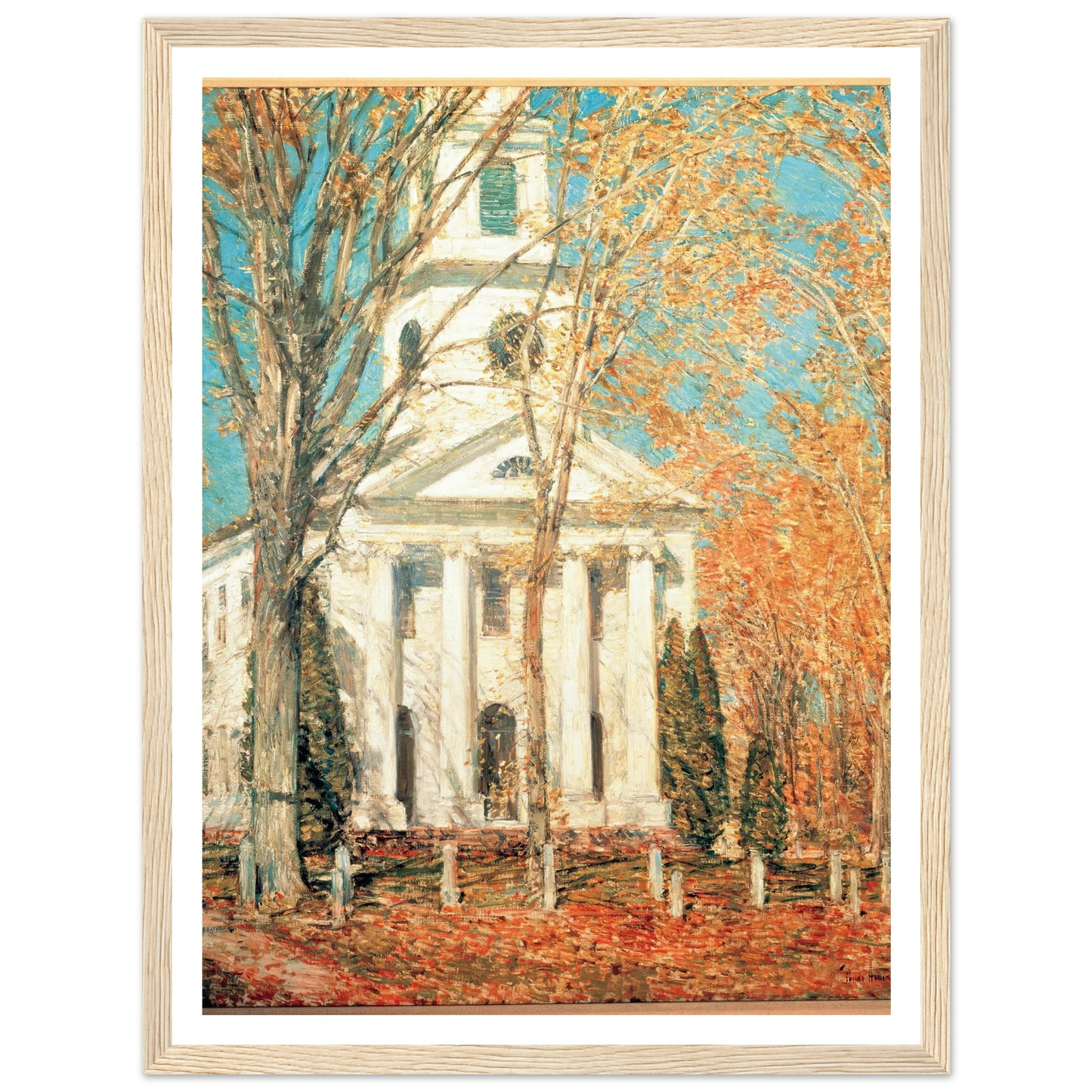 Church at Old Lyme, Connecticut (1905) Art Print | Childe Hassam-Quipham Collections