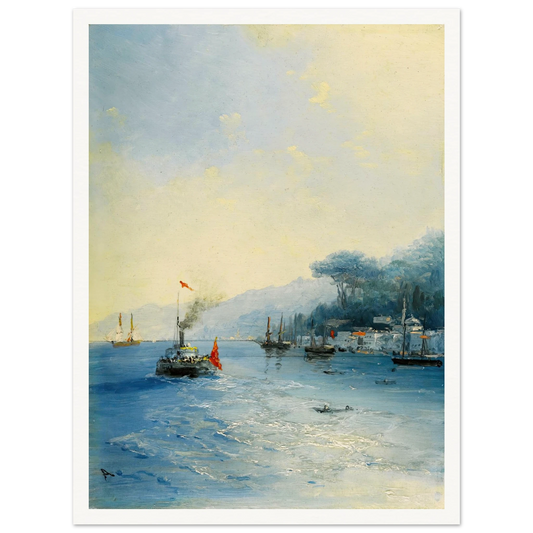Shipping On The Bosphorus, Constantinople (1900) Art Print | Ivan Konstantinovich Aivazovsky-Quipham Collections