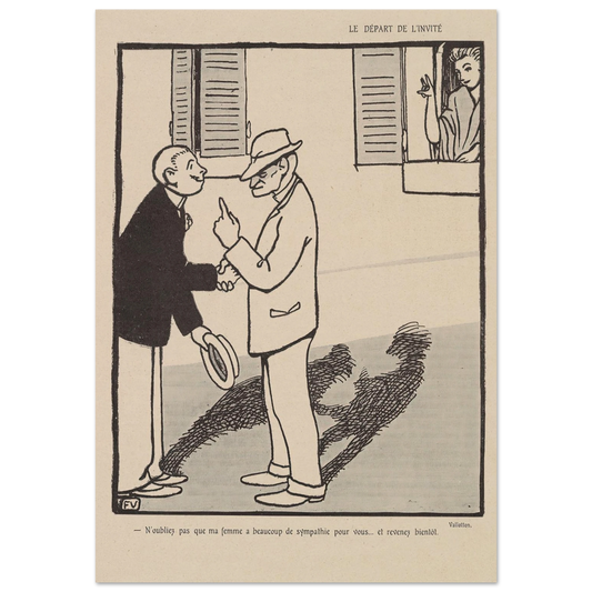 22 août 1903 Art Print | Felix Vallotton - Framed Poster - 30x40 cm / 12x16″ - Black frame